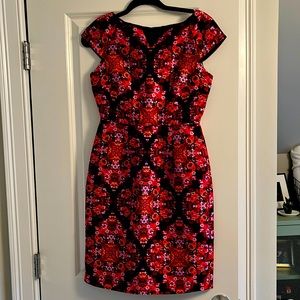 Silk floral dress
